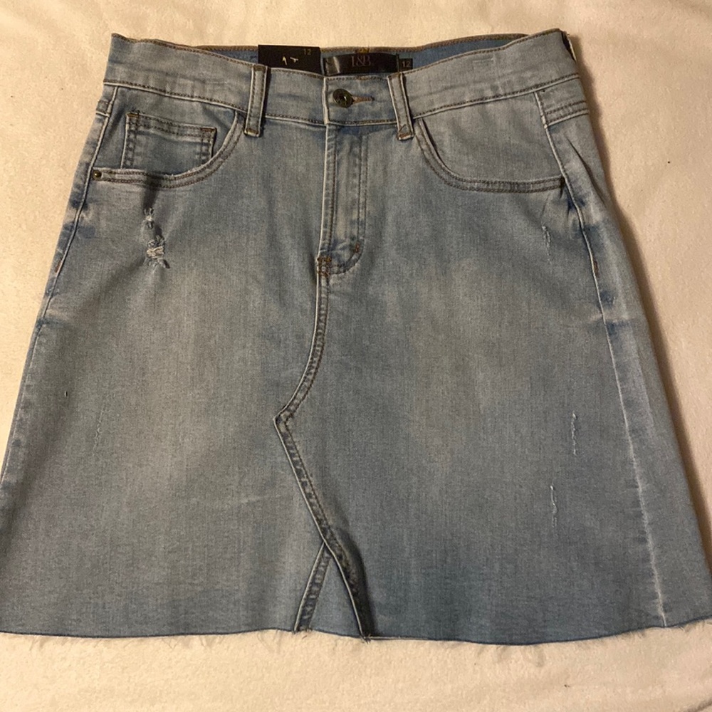 NWT Lucky & Blessed Jean Skirt